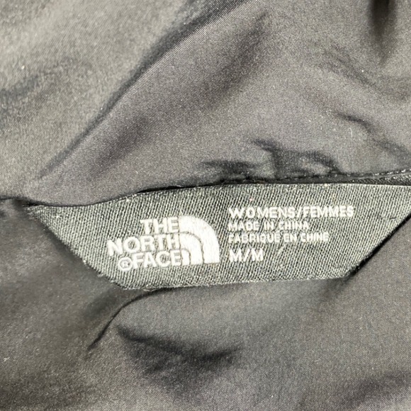 The North Face Womens Puffer Jacket Black Full Zip Insulated Warm Size M W - Picture 3 of 9